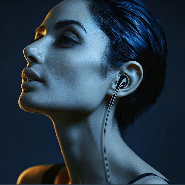 AWEI słuchawki stereo PC-7 3,5mm jack czarny/black