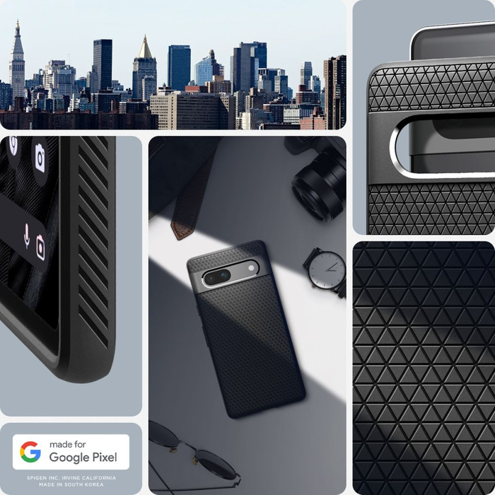 Etui Spigen Liquid Air Google Pixel 7A Matte Black Case