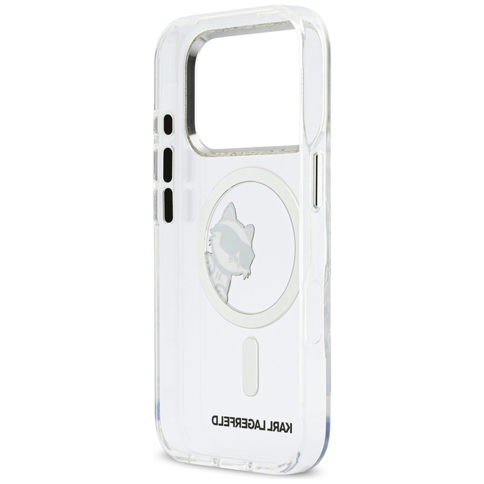 Etui Karl Lagerfeld IML Peekaboo MagSafe do iPhone 17 Pro transparent