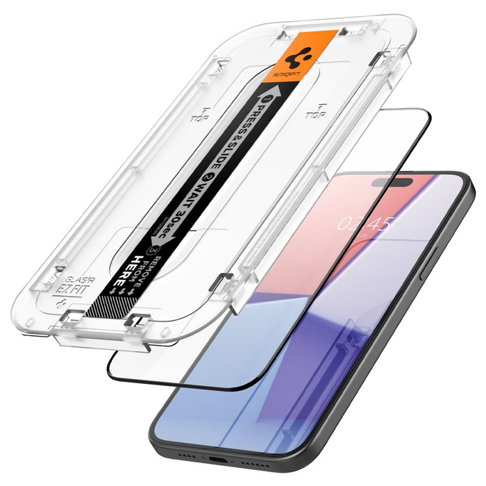 Szkło Hartowane Spigen Glas.tr ”ez Fit” Fc iPhone 15 Plus Black