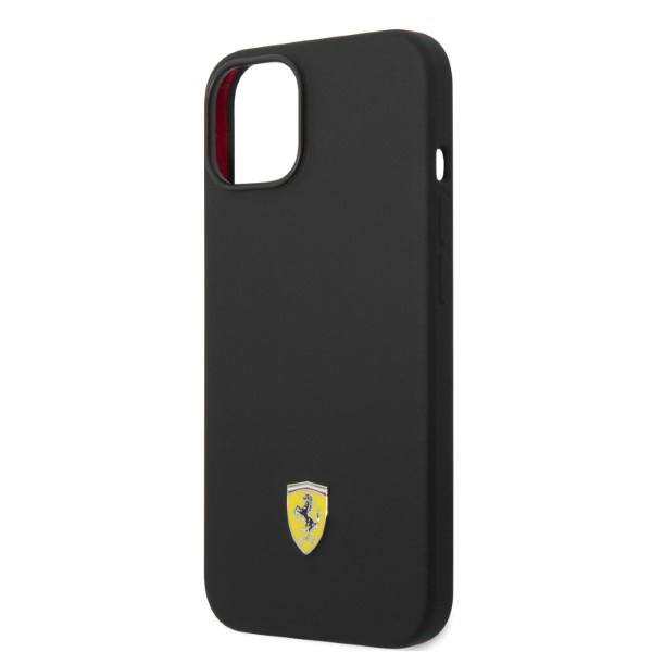 Etui Ferrari FEHMSIP14SBK iPhone 14 6,1" czarny/black hardcase Silicone Metal Logo Magsafe