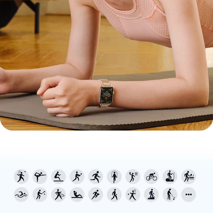 Smartwatch Joyroom JR-FT5 IP68 z funkcją odbierania połączeń - złoty