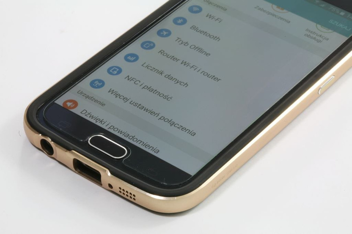 Etui Samsung Galaxy S6 VERUS Iron Shield Gold Jak Spigen SGP Pokrowiec