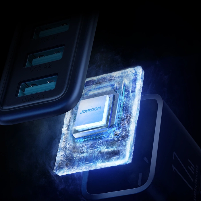 Ładowarka sieciowa Joyroom JR-TCN02 3xUSB-A 12W 3.4A - czarna