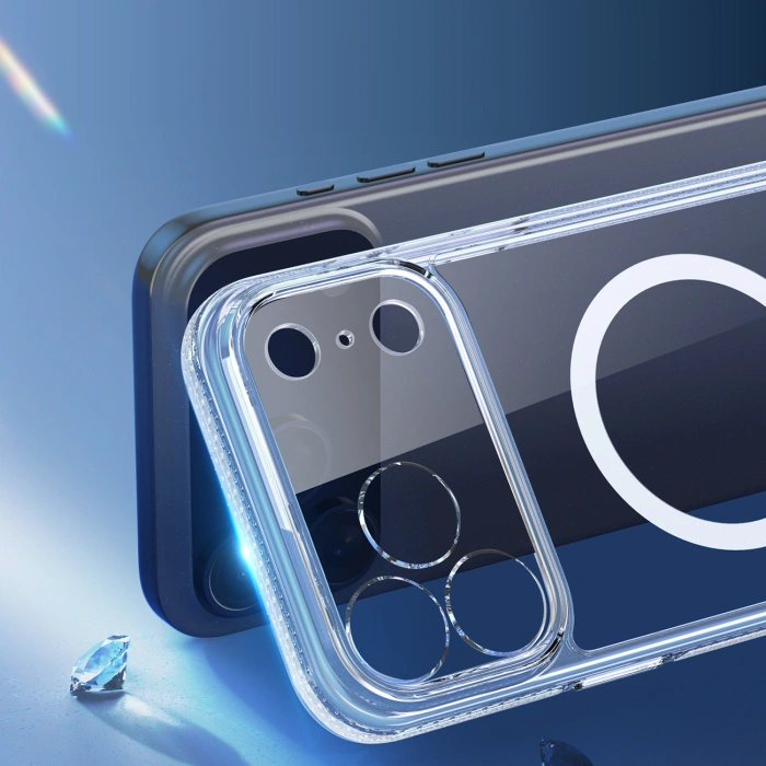 Etui Dux Ducis Clin Mag na iPhone 17 Pro kompatybilne z MagSafe - przezroczyste