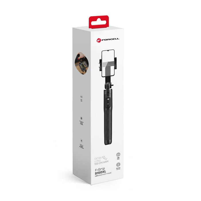 FORCELL F-GRIP S150XL selfie stick tripod z pilotem na bluetooth 
