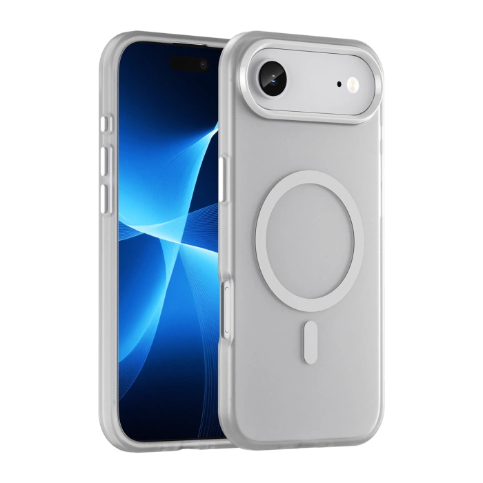 Etui Magnetic iPhone 17 Air Abrasive MagSafe Matowe Białe