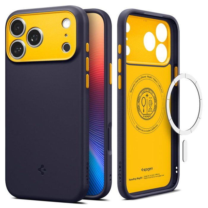 ETUI SPIGEN IPHONE 17 PRO MAX NANO POP MAG MAGSAFE BLUEBERRY NAVY