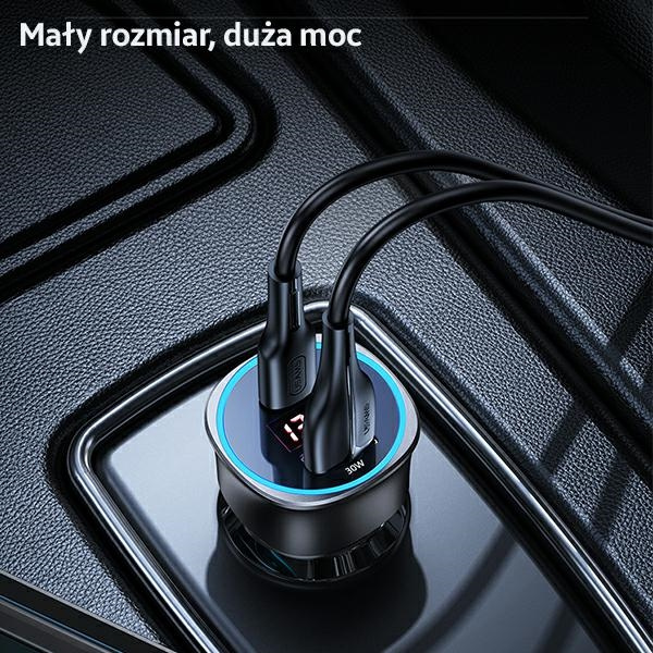 USAMS Ład. sam. 1xUSB+1xUSB-C C26 95W (only head) Fast Charge czarny/black CC146TC01 (US-CC146)