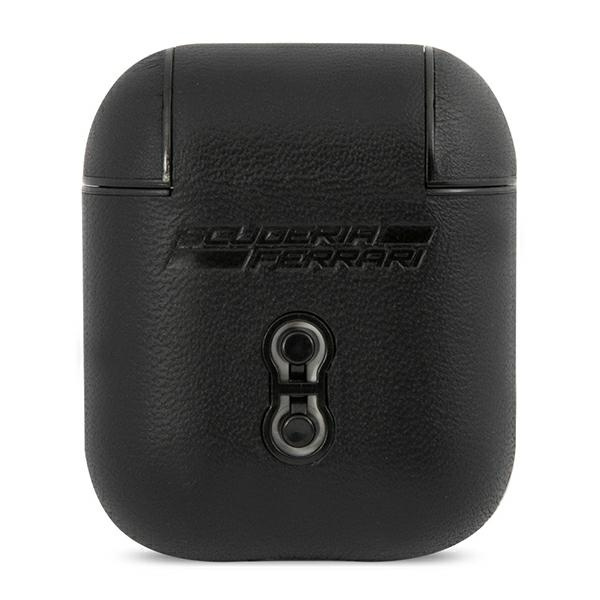 Ferrari FESA2LEBK AirPods cover czarny/black On Track Leather