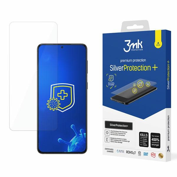 Folia Ochronna 3MK Samsung Galaxy S22 Silver Protect+ Antymikrobowa Montowana Na Mokro