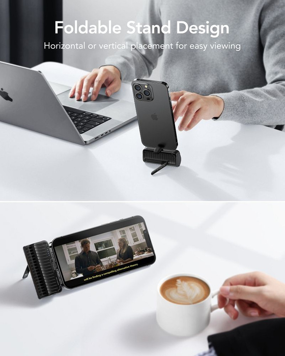 Powerbank Veger PlugOn (W0558P) PD QC3.0 2,4A 20W 5000 mAh z wbudowanym złączem Lightning czarny 0INT