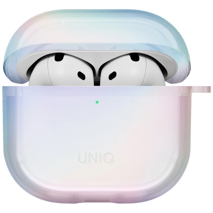 Etui UNIQ Iridescia do AirPods 4 Hang    Case holo quartz
