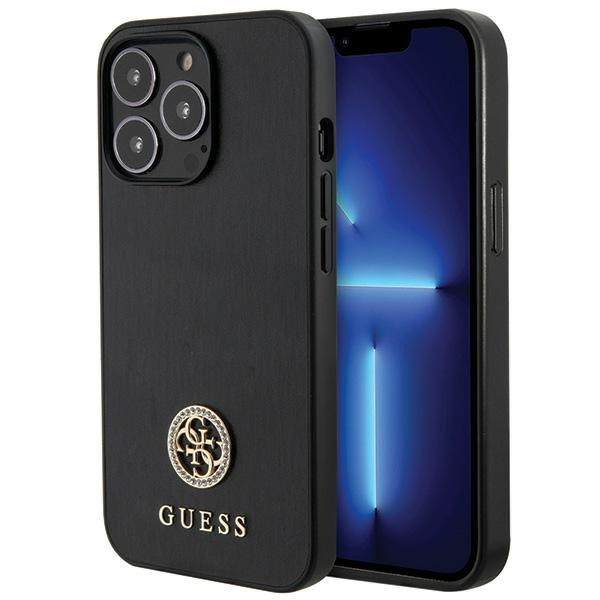 Etui Guess GUHCP13XPS4DGPK iPhone 13 Pro Max 6.7" czarny/black hardcase Strass Metal Logo Case