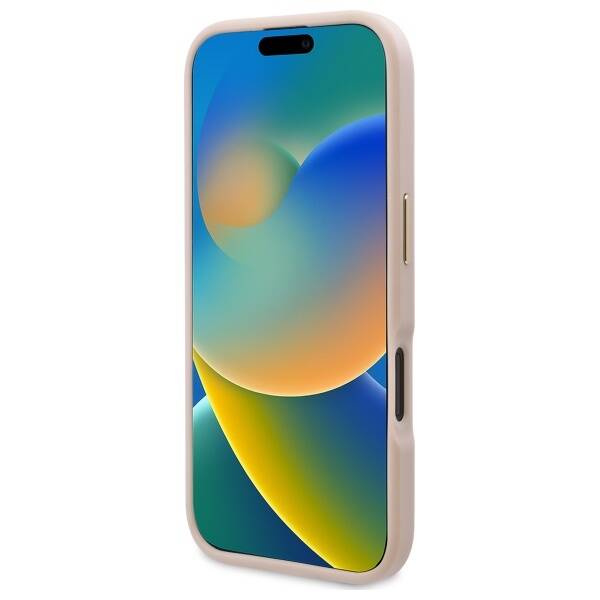 Etui Guess iPhone 16 Plus 6.7" różowy/pink hardcase 4G Logo Plate MagSafe