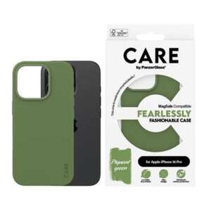 Etui CARE by PanzerGlass Fashion Case iPhone 16 Pro 6.3" zielony/green MagSafe 1386