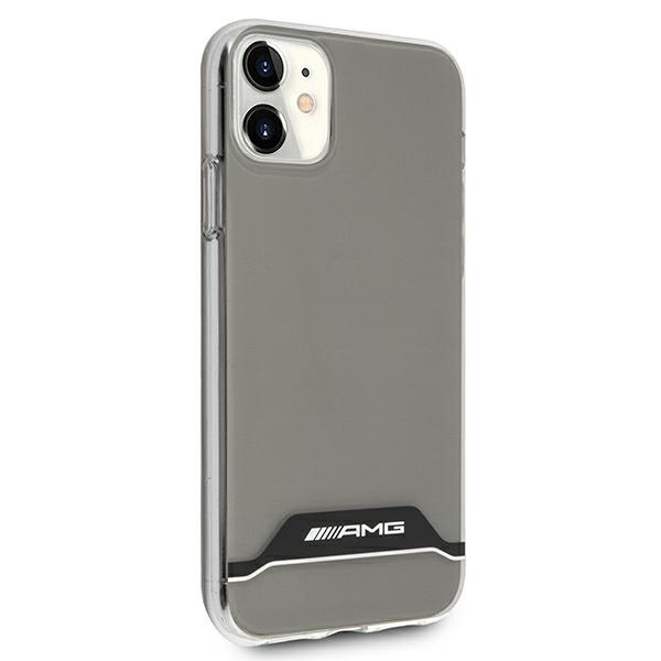 AMG AMHCN61TCBW iPhone 11 6,1" przezroczysty/transparent hardcase Electroplate Black&White