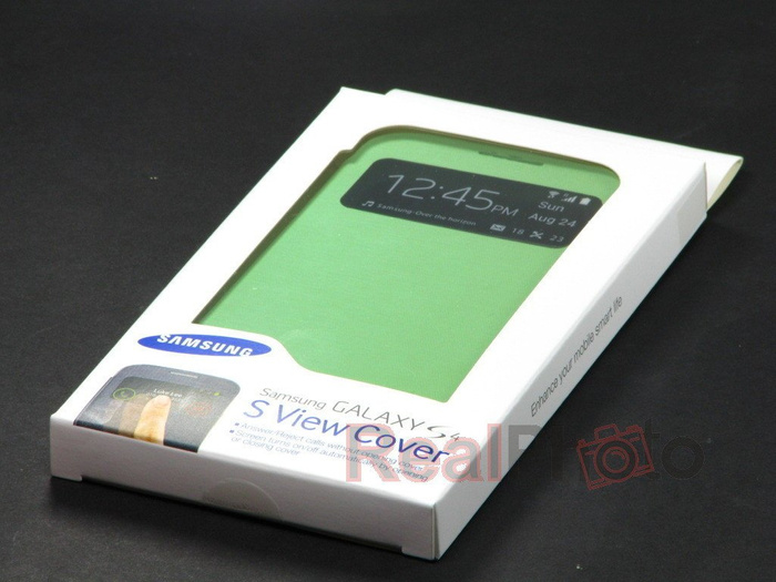 Futerał SAMSUNG Galaxy S4 SIV I9500 I9505 Etui Flip S-VIEW EF-CI950BWEG Zielony