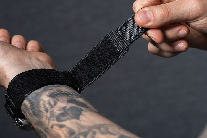 FORCELL F-DESIGN FA05 pasek nylonowy do APPLE Watch 42 / 44 / 45 / 49 mm czarny