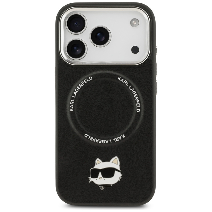 Etui Karl Lagerfeld Choupette Pin        MagSafe do iPhone 17 Pro Max czarny