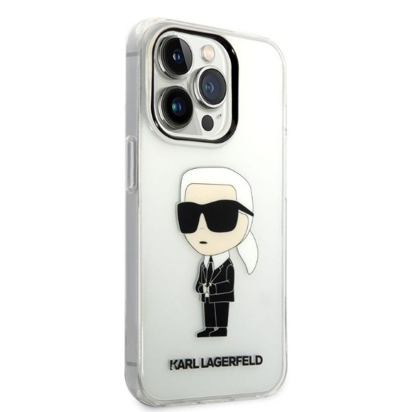 Etui KARL LAGERFELD Apple iPhone 14 Pro Max Ikonik Karl Lagerfeld Bezbarwny Hardcase