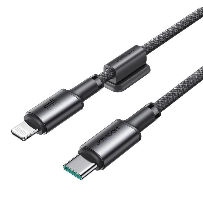 Kabel Joyroom S-A50 Unlimited Series 60W USB-C - Lightning z organizerem magnetycznym 1,2m - szary
