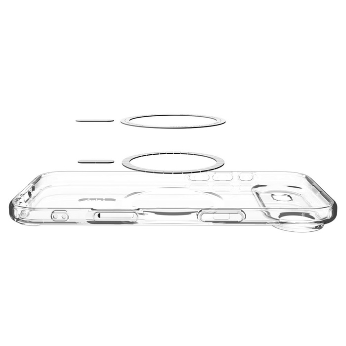 ETUI SPIGEN IPHONE 17 AIR ULTRA HYBRID MAG MAGSAFE CLEAR/WHITE
