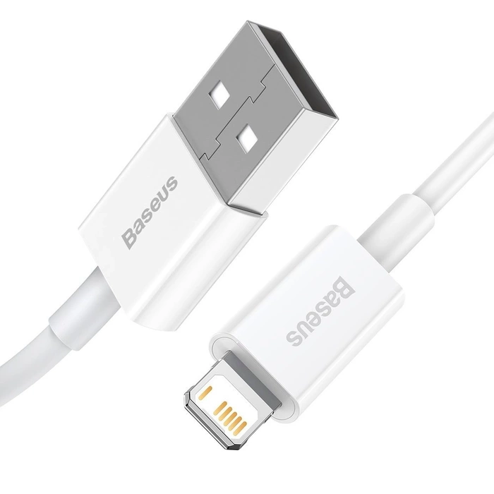 [PO ZWROCIE] Baseus Superior kabel USB - Lightning 2,4A 1,5 m Biały (CALYS-B02)