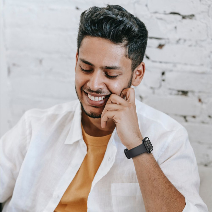 Etui SPIGEN Thin Fit Apple Watch 6 7 8 9 45mm Czarne