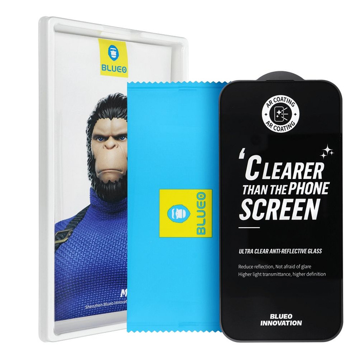 Szkło Hartowane 5D Mr. Monkey Glass - Apple iPhone 16 czarny (Strong Premium AR)