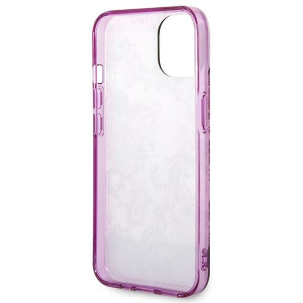 Etui GUESS Apple iPhone 14 Plus Porcelain Collection Różowy Fuksja Hardcase