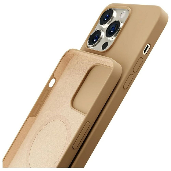 Etui 3MK Hardy Case iPhone 15 Pro 6.1" ciemnozłoty/dark gold MagSafe Case