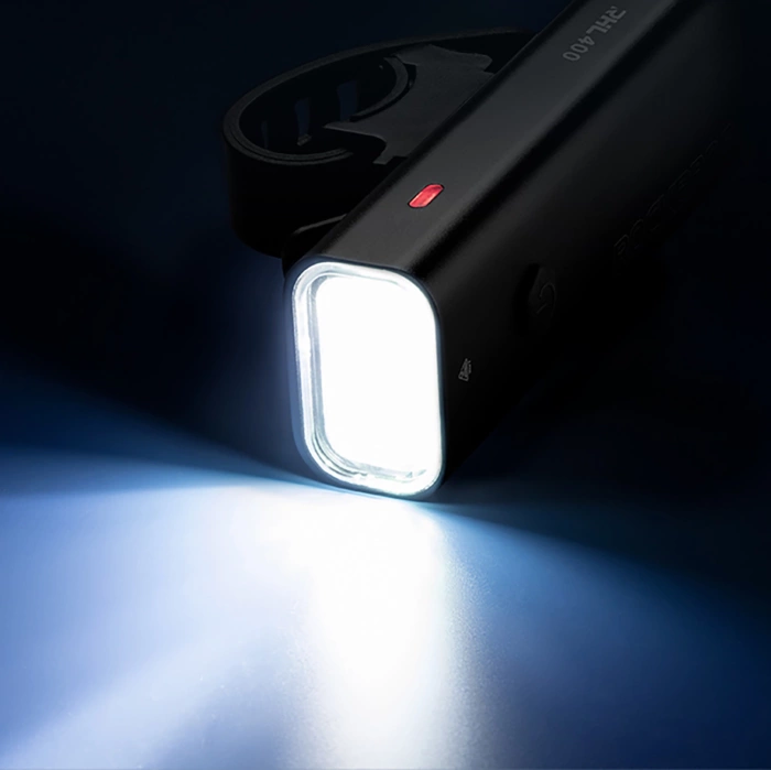 Lampka rowerowa przednia Rockbros 24310006001 400 lm + kabel micro USB - USB-A - czarna