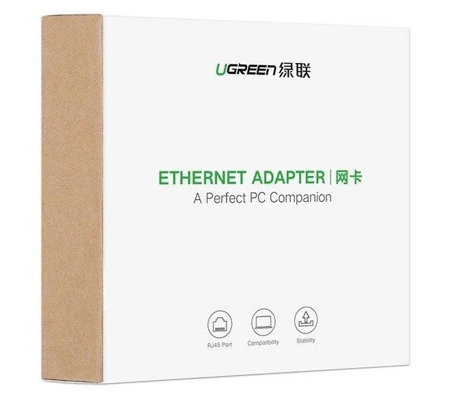 Adapter zewnętrzny Gigabit Ethernet USB 3.0 UGREEN (szary) 50922B MC209