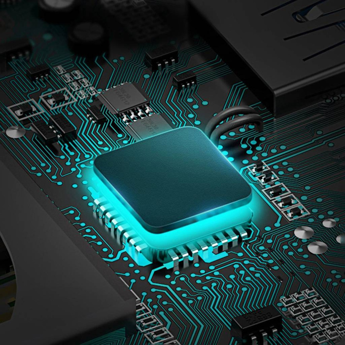 Baseus Metal Gleam Series stacja dokująca HUB 4 w 1 USB Typ C - 3 x USB 3.2 Gen. 1 / RJ45 (WKWG070113)