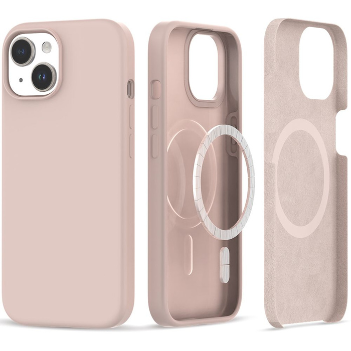 Etui Tech-protect Silicone Magsafe iPhone 15 Plus Candy Pink Case