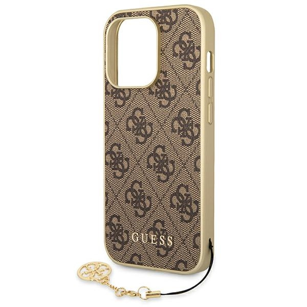 Etui GUESS Apple iPhone 14 Pro 4G Charms Collection Brązowy Hardcase