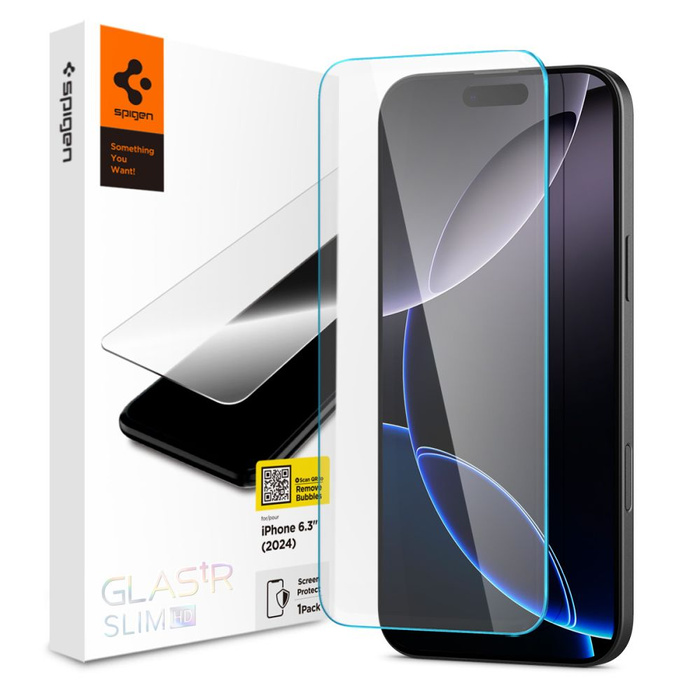 SZKŁO HARTOWANE SPIGEN GLAS.TR SLIM IPHONE 16 PRO CLEAR
