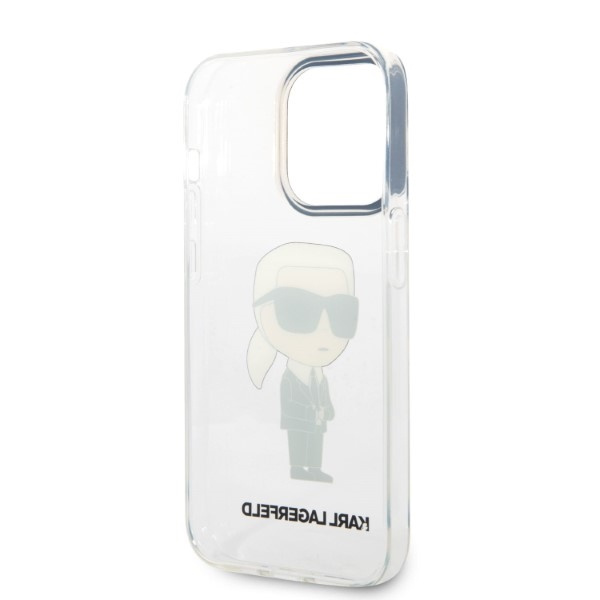 Etui KARL LAGERFELD Apple iPhone 14 Pro Max Ikonik Karl Lagerfeld Bezbarwny Hardcase