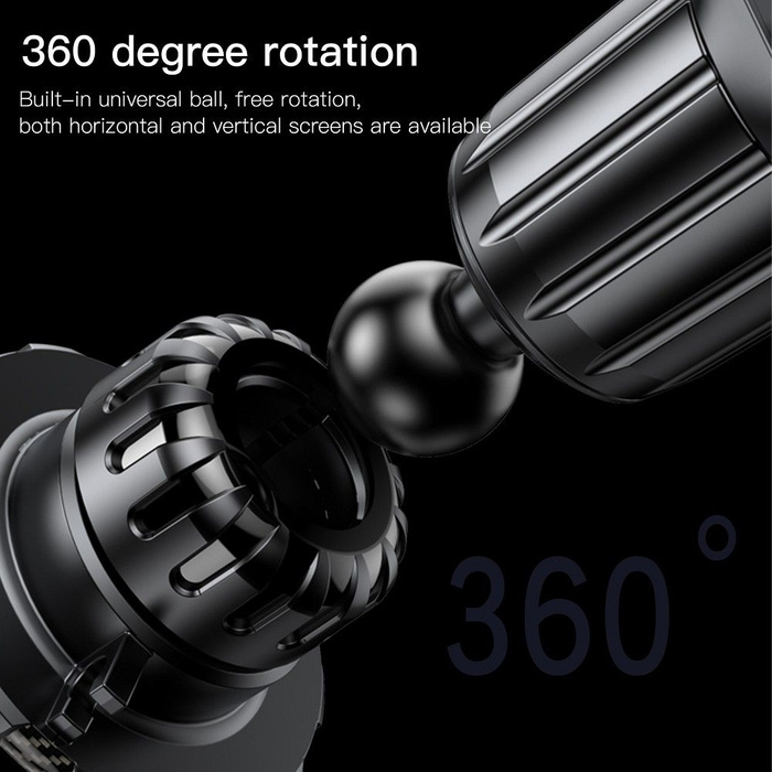 Uchwyt na telefon do samochodu magnetyczny Forcell F-Grip MagElite do kratki czarny