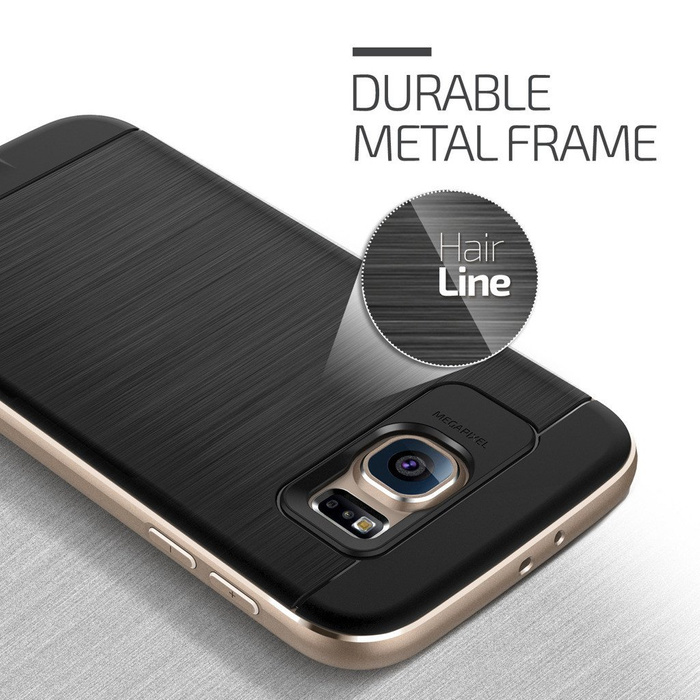 Etui Samsung Galaxy S6 VERUS Iron Shield Gold Jak Spigen SGP Pokrowiec