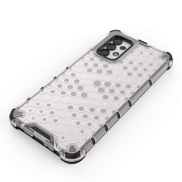 Honeycomb etui pancerny pokrowiec z żelową ramką Samsung Galaxy A03s (166,5) czarny