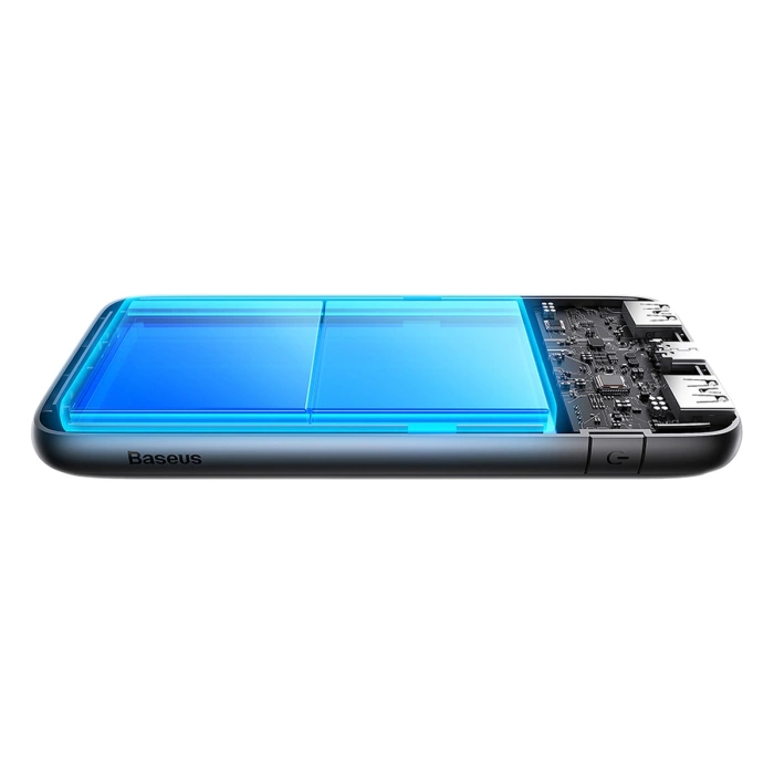 Powerbank Baseus Bipow Pro 10000mAh 20W czarny z kablem USB-A - USB-C 0.3m