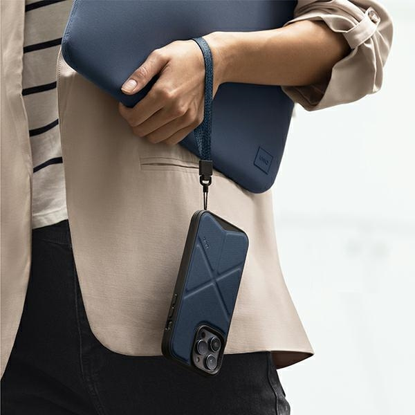 UNIQ etui Transforma iPhone 14 Plus 6,7" Magclick Charging niebieski/electric blue