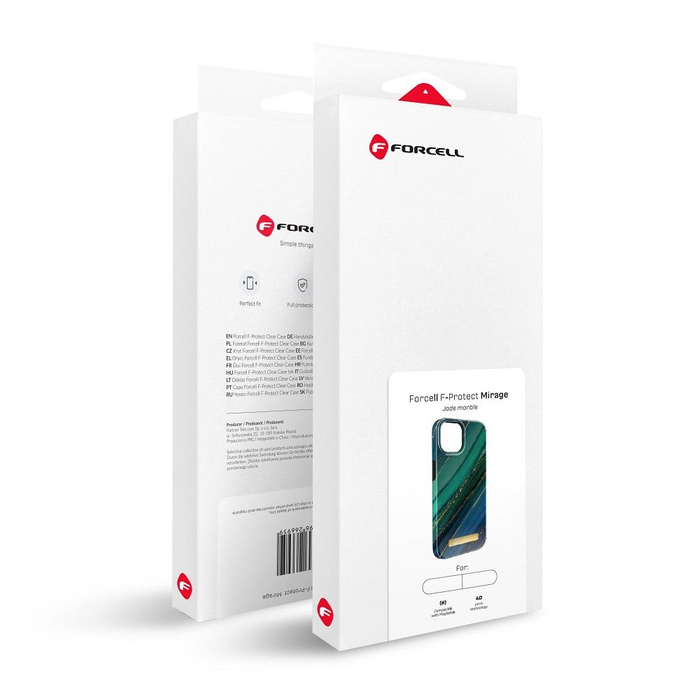 FORCELL F-PROTECT Mirage futerał kompatybilny z MagSafe do IPHONE 15 Pro Max jade marble