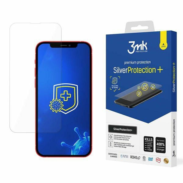 Folia Ochronna 3MK Apple iPhone 13 13 Pro Silver Protect+ Antymikrobowa Montowana Na Mokro