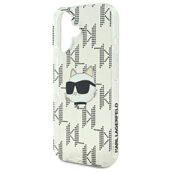 Etui Karl Lagerfeld iPhone 16 6.1" przezroczysty/transparent hardcase IML Choupette Head Electroplated