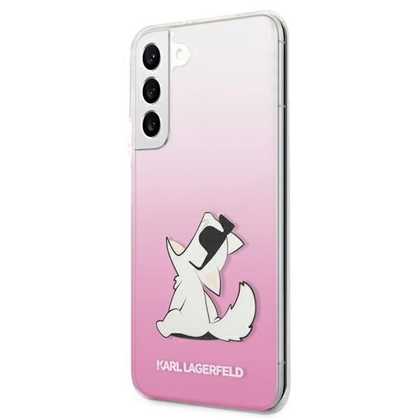 Etui KARL LAGERFELD Samsung Galaxy S22 Plus Choupette Eat Różowy Hardcase