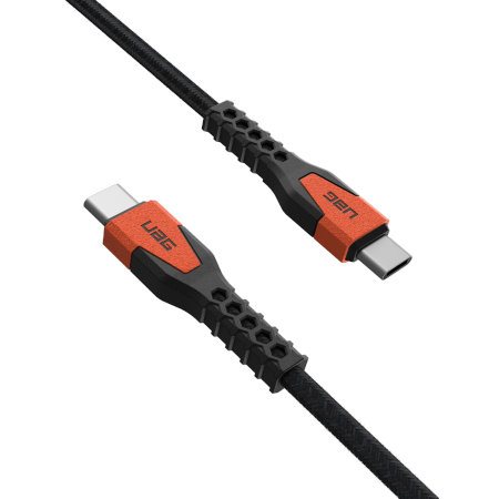 UAG Rugged Cable - kabel USB-C - USB-C 60W, 1,5 m (black/orange)
