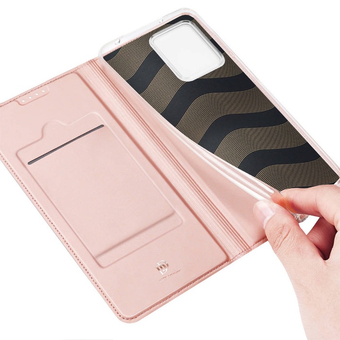 Etui Dux Ducis Skin Pro etui do Xiaomi Redmi Note 12 pokrowiec z klapką portfel na kartę podstawka różowe Case